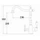 Смеситель для кухни с подключением к фильтру с питьевой водой SEAMAN Barcelone SSL-5387 Copper