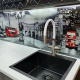 Мойка для кухни врезная ZORG Inox R PVD 4444 GRAFIT из нержавеющей стали, графит