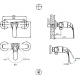 Смеситель для душа BRAVAT Fit F9135188CP-01-RUS хром