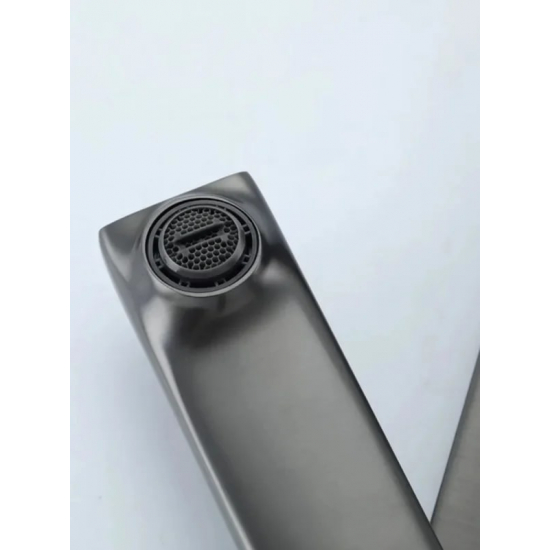 Смеситель для ванны FRAP H84 F3284-9 оружейная сталь