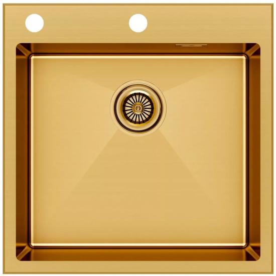 Мойка для кухни PAULMARK Kroner-Edge 51 510х510x1,2 мм, золото