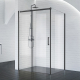 Душевой уголок BelBagno ACQUA-AH-1-150/90-C-NERO стекло прозрачное