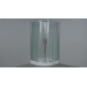 Душевой уголок TIMO TL-8001 80x80x200 Fabric Glass стекло матовое, профиль хром с поддоном