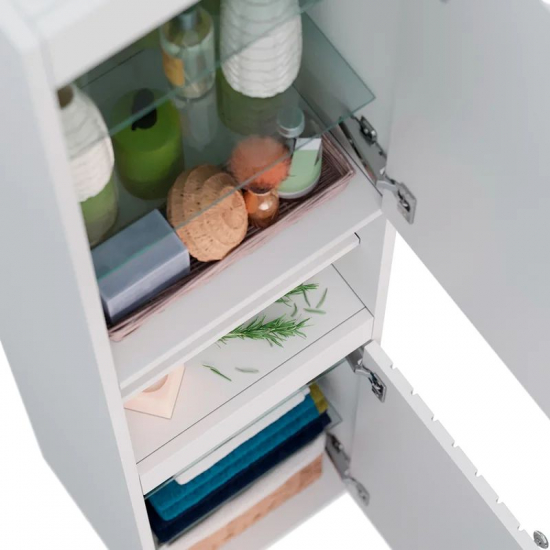 Шкаф-пенал LEMARK Romance 35, белый глянец