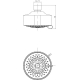 Верхний душ LEMARK LM8041C