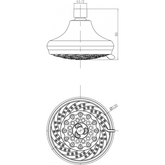 Верхний душ LEMARK LM8042C