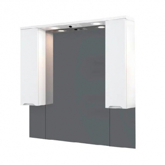 Зеркало-шкаф MIRSANT Soho 100 с подсветкой, с двумя ящиками
