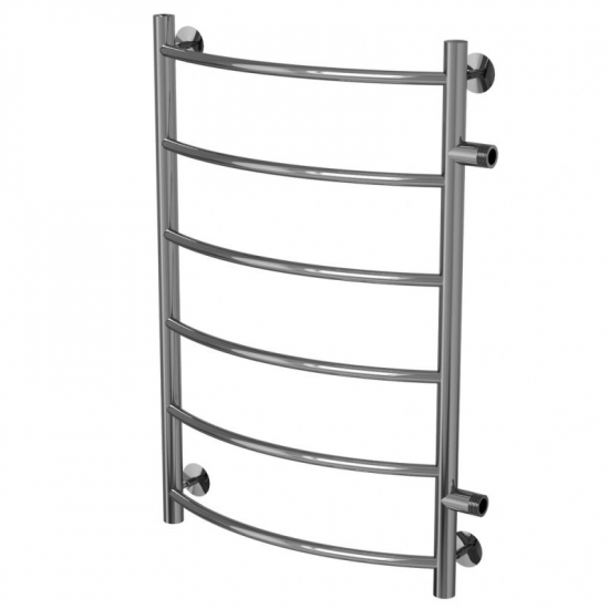 Полотенцесушитель водяной MIXLINE Capella 80х50 1'' лесенка,6 перекладин, боковое подключение