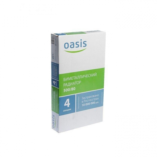 Радиатор биметаллический OASIS 500/80 4 секции