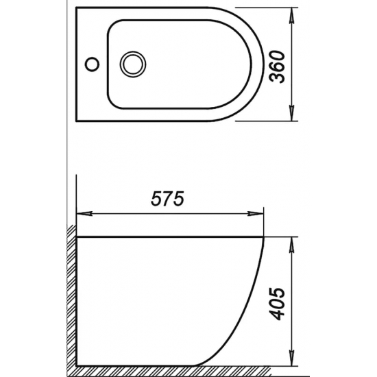 Биде напольное BELBAGNO Sfera-R BB2141B