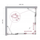 Душевой уголок BelBagno LUCE-AH-22-110/100-C-Cr стекло прозрачное, профиль хром