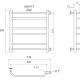 Полотенцесушитель водяной ТРУГОР Браво ПМ 3 ЛЦ6 60x30