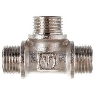 Тройник резьбовой VALTEC 1/2" x 1/2" x 1/2" нар.-нар.-нар. 15 мм VTr.131.N.0004