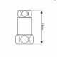 Соединение для полотенцесушителя TIM 1"x3/4" вн/вн, прямое пара