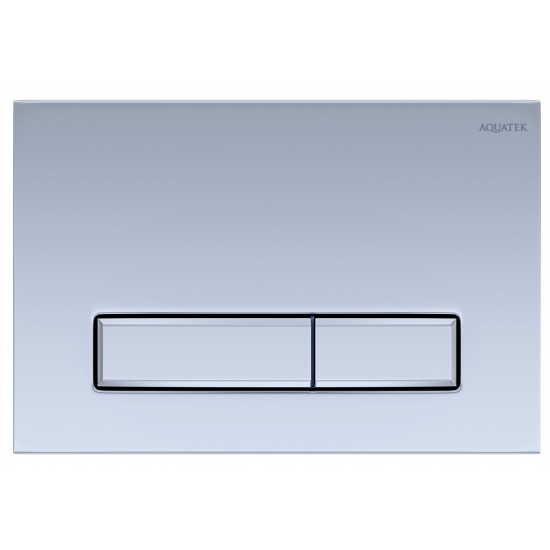 Кнопка для инсталляции AQUATEK KDI-0000027 Slim (009H) хром глянец, клавиши прямоугольные