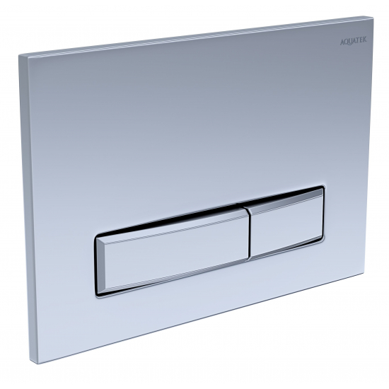 Кнопка для инсталляции AQUATEK KDI-0000027 Slim (009H) хром глянец, клавиши прямоугольные