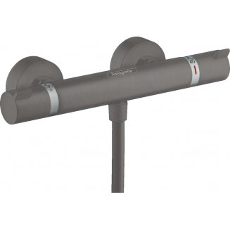 Смеситель для душа HANSGROHE Ecostat Comfort 13116340 с термостатом, шлифованный чёрный хром