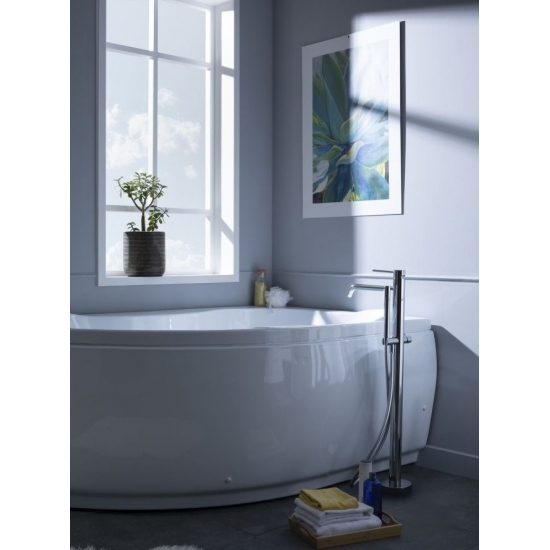 Акриловая ванна AQUANET Capri 00205386 R 160x100 см, угловая, с каркасом, асимметричная