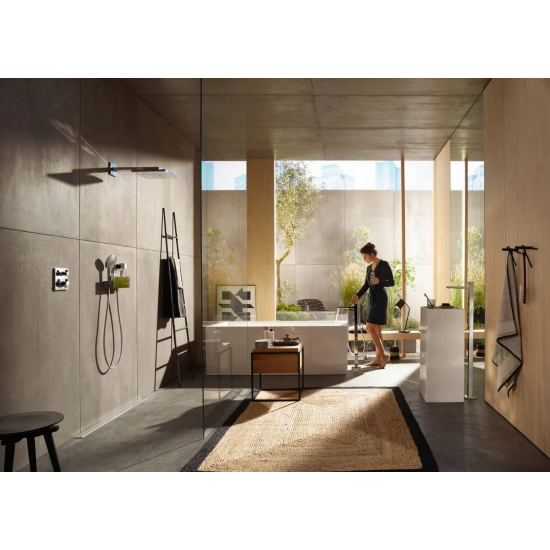 Шланговое подключение HANSGROHE Fixfit Porter 300 26456000 держатель для душа, хром
