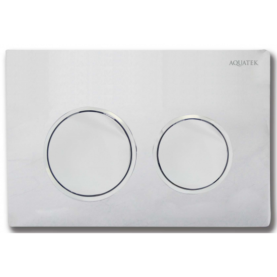 Кнопка для инсталляции AQUATEK TDI-0000002 (007B) хром глянец, клавиши круг