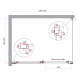 Душевой уголок BelBagno LUCE-AH-1-130/100-C-Cr стекло прозрачное, профиль хром