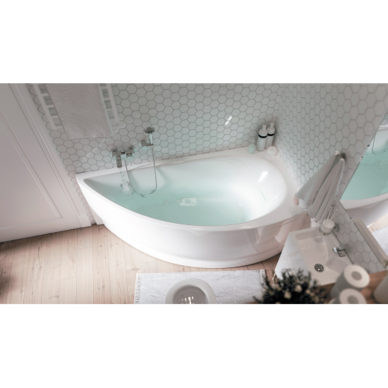 Акриловая ванна 1МАРКА  Piccolo R 150x75 см, без опоры угловая, асимметричная