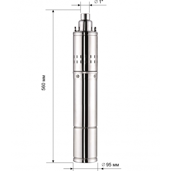 Погружной насос АКВАТЕК SPV4" 1,5-60 с кабелем 20 м