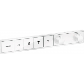 Термостатический смеситель встраиваемый HANSGROHE RainSelect 15382700 для душа, белый матовый