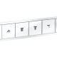 Термостатический смеситель встраиваемый HANSGROHE RainSelect 15382700 для душа, белый матовый