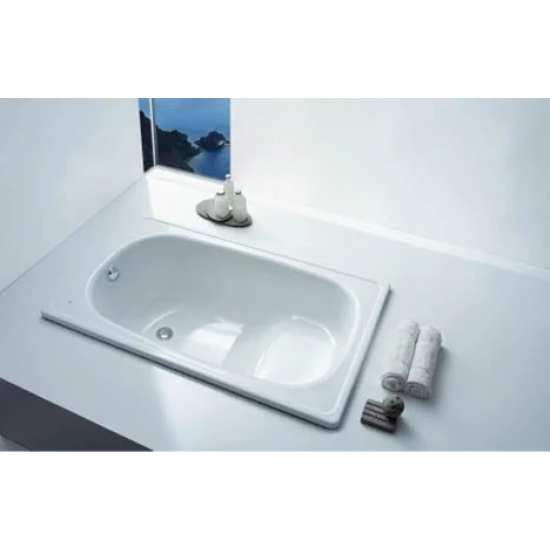 Ванна стальная сидячая BLB Europa mini SG 105x70 см, с ножками