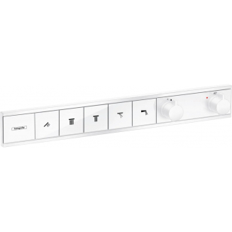 Термостатический смеситель встраиваемый HANSGROHE RainSelect 15384700, С ВНУТРЕННЕЙ ЧАСТЬЮ, белый