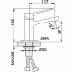 Смеситель для раковины FRAP H61 F1061 хром