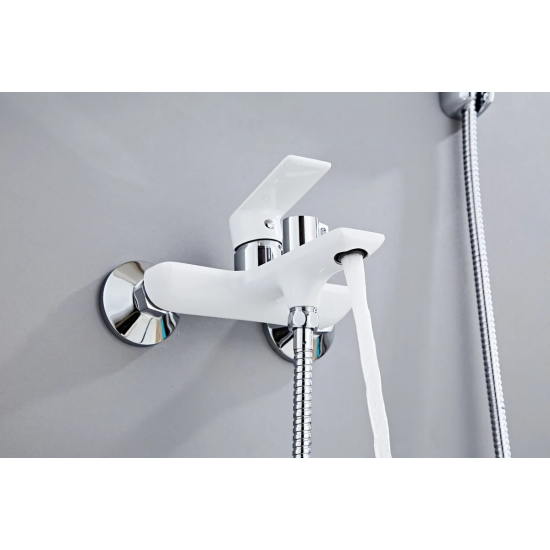 Смеситель для ванны HAIBA HB60505-8 белый/хром