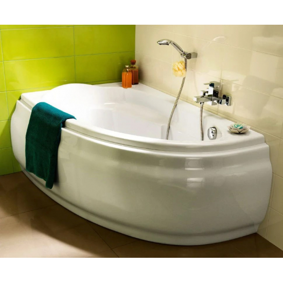 Акриловая ванна CERSANIT Joanna WA-JOANNA*140-L 140x90 см, без опоры угловая, асимметричная