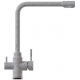 Смеситель для кухни MIXLINE ML-GS13 (310) с краном для питьевой воды, серый
