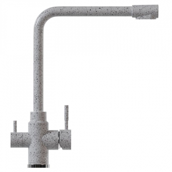 Смеситель для кухни MIXLINE ML-GS13 (310) с подключением к фильтру из нержавеющей стали, серый