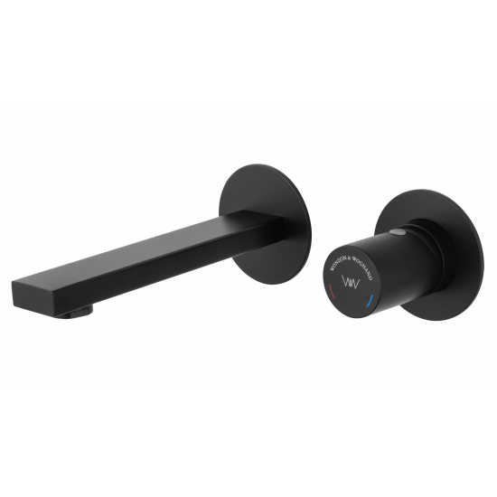 Смеситель для раковины WONZON & WOGHAND WW-105-MB С ВНУТРЕННЕЙ ЧАСТЬЮ матовый чёрный Смеситель для раковины WONZON & WOGHAND WW-105-MB С ВНУТРЕННЕЙ ЧАСТЬЮ матовый чёрный