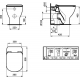 Унитаз приставной IDEAL STANDARD Tesi AquaBlade T007701