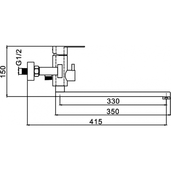 Смеситель для ванны FRAP H805 F22805 сатин