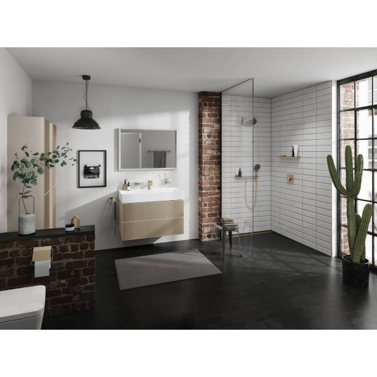 Лейка для душа HANSGROHE Rainfinity 130 26864140 шлифованная бронза