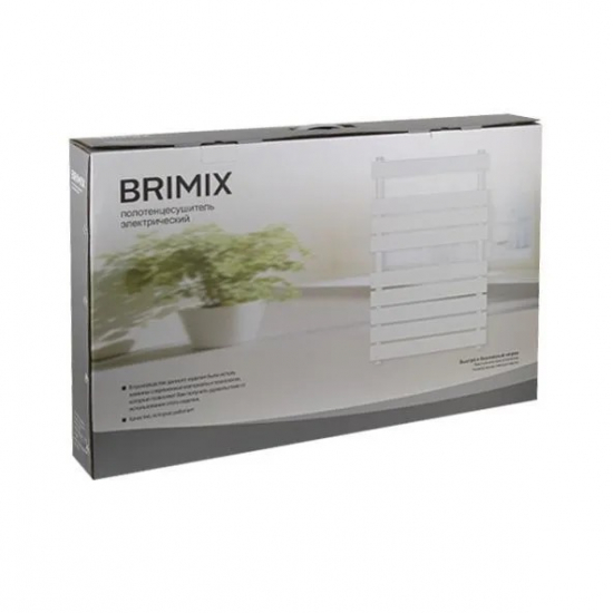 Полотенцесушитель электрический BRIMIX 08183W 800x520x270 лесенка, с полкой белая