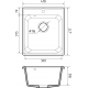 Мойка для кухни GRANFEST Quarz(ECO) Z17 418х477 мм кварцевая, чёрный