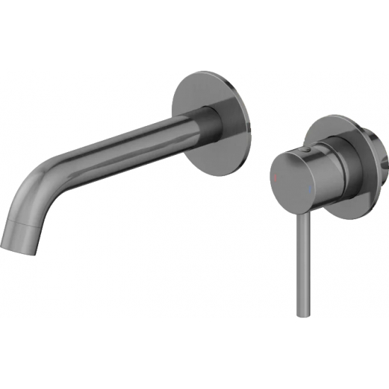 Смеситель для раковины TIMO Saona 2372/18SM С ВНУТРЕННЕЙ ЧАСТЬЮ черное золото