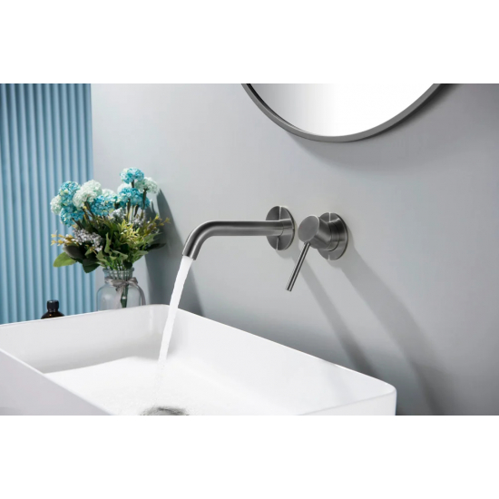 Смеситель для раковины TIMO Saona 2372/18SM С ВНУТРЕННЕЙ ЧАСТЬЮ черное золото