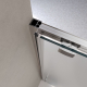 Душевая дверь в нишу BelBagno LUCE-BF-1-120-P-Cr стекло рифлёное, профиль хром