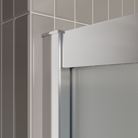 Душевая дверь в нишу BelBagno LUCE-BF-1-120-P-Cr стекло рифлёное, профиль хром