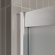 Душевая дверь в нишу BelBagno LUCE-BF-1-120-P-Cr стекло рифлёное, профиль хром