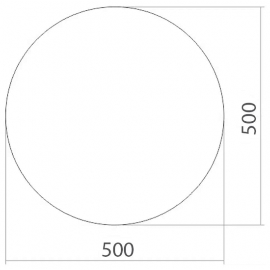 Зеркало круглое MIXLINE Комфорт 500