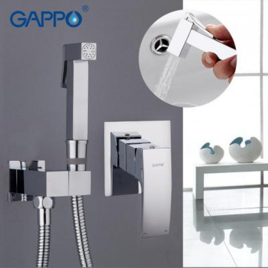 Встраиваемый смеситель с гигиеническим душем GAPPO Jacob G7207