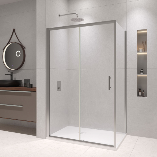 Душевой уголок RGW Passage PA-145 90x100 стекло прозрачное, профиль хром